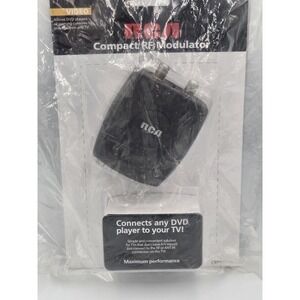 RCA Compact RF Modulator Allows DVD Player Or Gaming Consoles To Connect‎ To TV